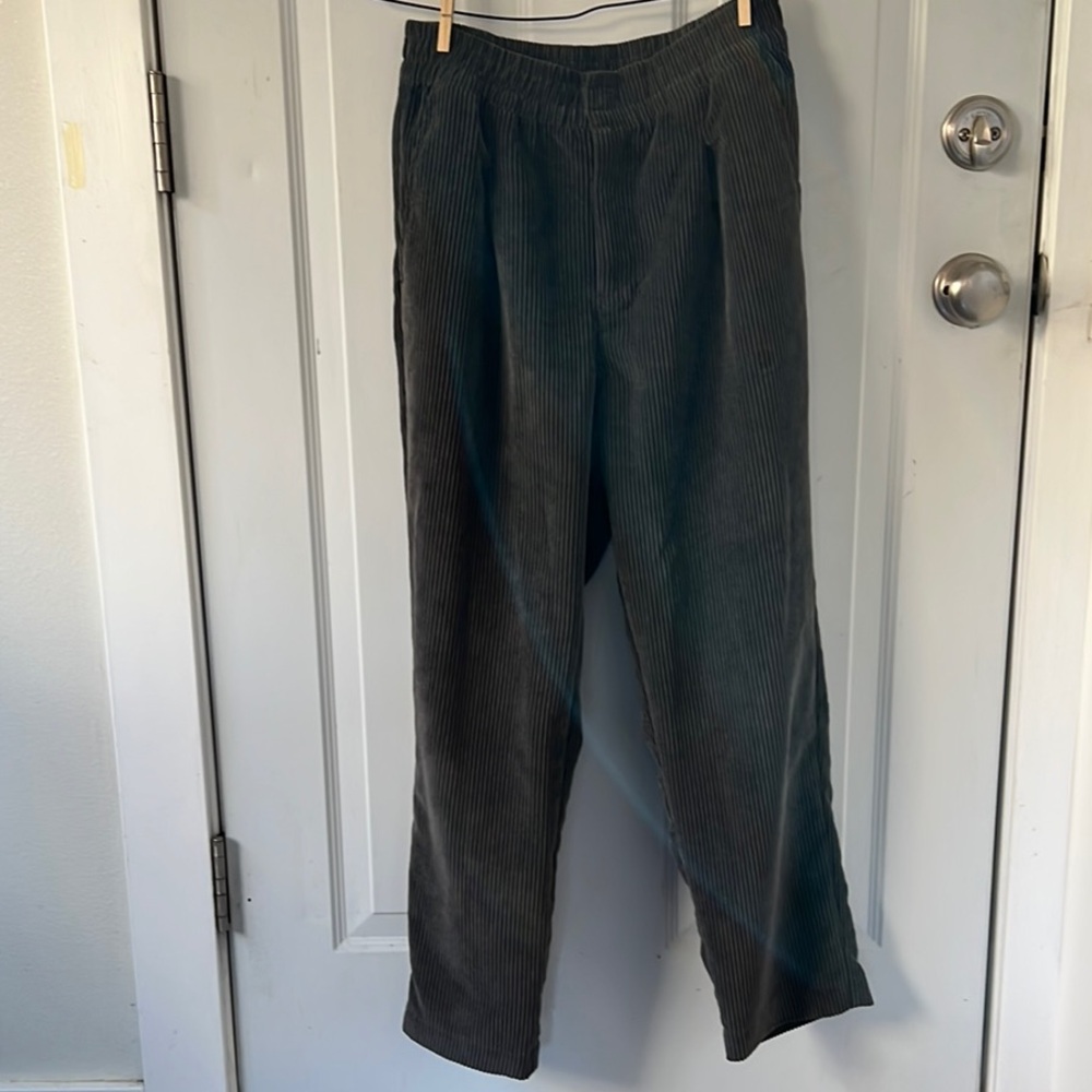 Corduroy Pants in Dark Grey